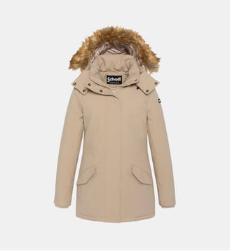 Parka à capuche - Schott - Beige
