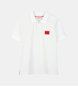Polo manches courtes - Hugo Kids - Blanc