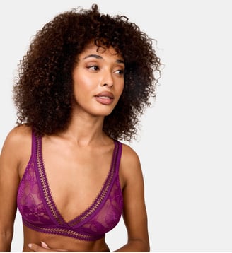 Soutien-gorge triangle Songe sans armatures Violet - Maison Lejaby - Hansa