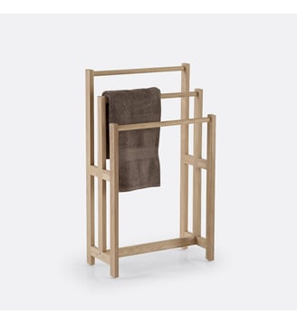 Porte-serviettes en chêne Towell - La Redoute Interieurs - Bois clair