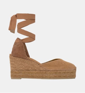 Espadrilles compensées à lacets en coton bio CHIARA Castaner
