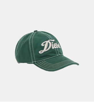 Casquette de baseball avec patch logo script - Diesel - Vert foncé
