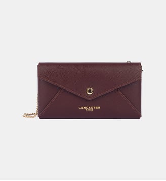 Pochette Sierra PM en cuir - Lancaster - Bordeaux foncé