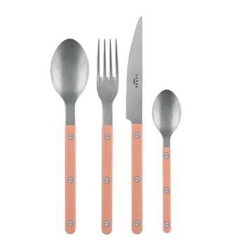 Ménagère 24 pièces, Bistrot Vintage - Sabre - Rose nude