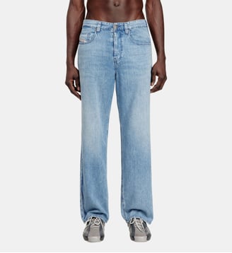 Relaxed Jeans Low Waist 2001 D-Macro - Diesel - Bleu clair