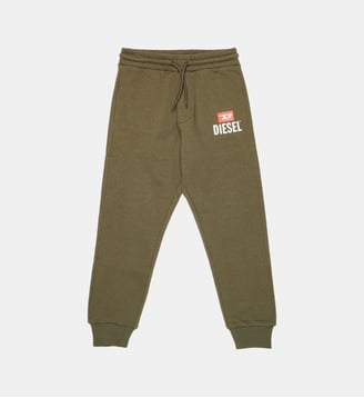 Pantalon en molleton avec logo - Diesel Kids - Kaki