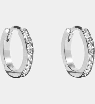 Boucles d'oreilles Anagramme - JEM - Blanc