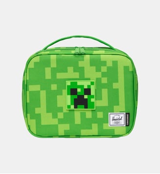 Lunch box en matières recyclées MINECRAFT POP QUIZ - Herschel - Vert fluo