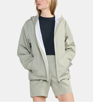 Blouson droit imperméable à capuche Rainpack 70 - Aigle - Sauge