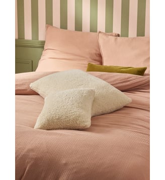 Housse de coussin sherpa - Cyrillus - Crème