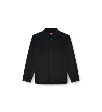 Chemise fluide avec broderie logo - Diesel - Noir