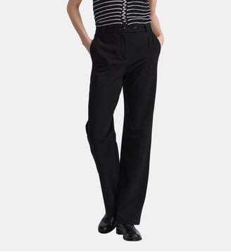 pantalon droit classique - Agnès b. - Noir