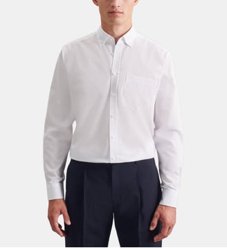 Chemise d'affaires 1/1 Regular Col boutonné - Seidensticker - Blanc