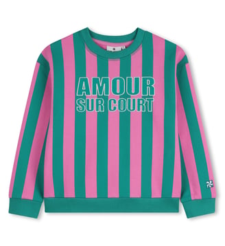 Sweat en molleton - Kids Around - Rose pétunia