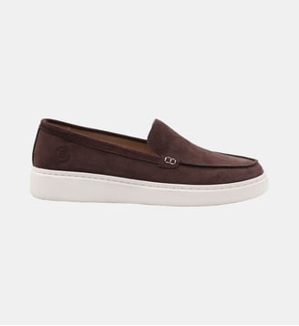 Mocassin Kentucky en cuir nubuck - Serge Blanco - Chocolat