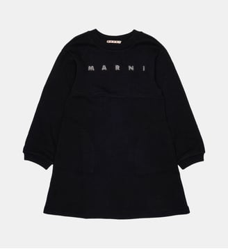 Robe en molleton avec logo - Marni - Noir