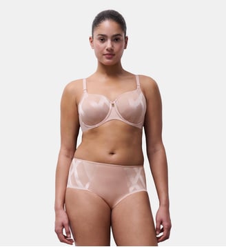 Culotte taille haute avec bijou - Chantelle - Rose dragée