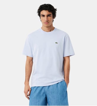 T-shirt coton - Lacoste - Bleu clair phoenix