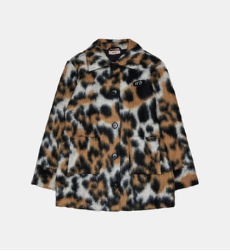 Manteau effet fausse fourrure animalier - N°21 - Chameau chaud