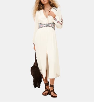 Robe droite mi-longue Tina - Ba&sh - Écru