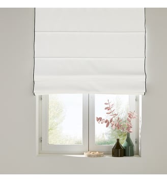 Store bateau, occultant, en lin - La Redoute Interieurs - Blanc