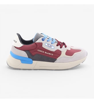 Sneakers Genève - Serge Blanco - Rouge bordeaux