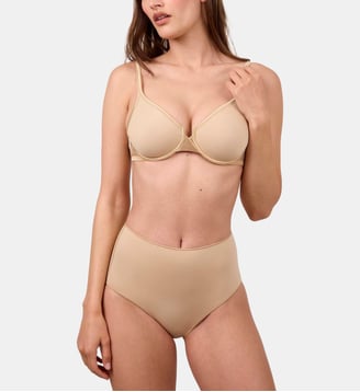 Culotte haute Les Invisibles nude - Maison Lejaby - Beige