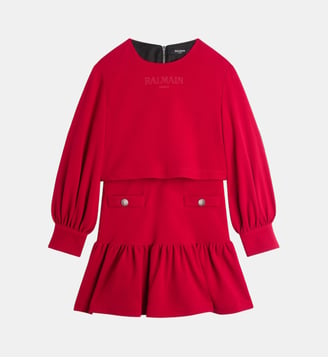 Robe en jersey - Balmain - Rouge