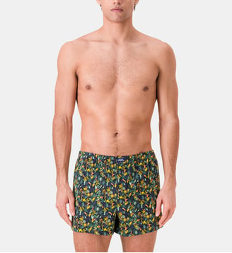 Caleçon à motif léopard en jersey de coton Le Slip Francais
