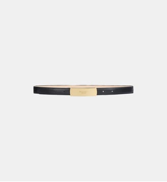 Ceinture Balmain en cuir lisse - Balmain - Noir