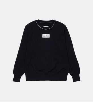 Pull col rond avec logo - MM6 Maison Margiela - Noir