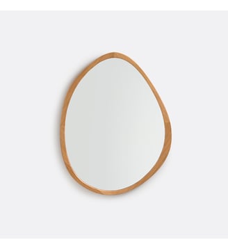 Miroir forme organique 58 x 74 cm - La Redoute Interieurs - Naturel