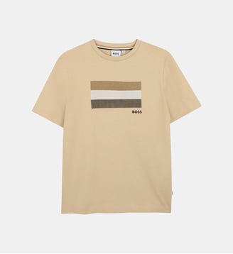 Tee-shirt manches courtes - BOSS Kidswear - Sand
