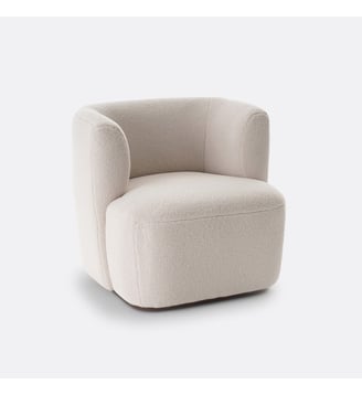 Fauteuil bouclette Nidou - La Redoute Interieurs - Écru