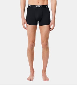 Lot de 3 boxers courts microfibre - Lacoste - Noir