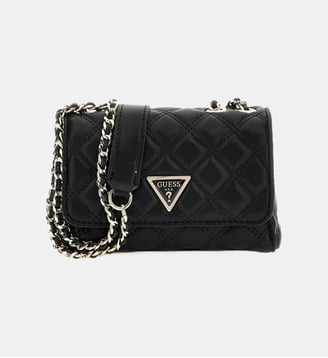 Mini sac à bandoulière Giully surpiqué - Guess - Noir