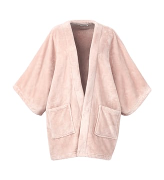 Poncho en polaire - Desforges - Poudre