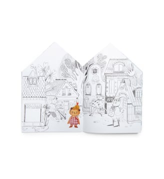 Cahier stickers Les Minouchkas - 20 pages (emb/6) - Moulin Roty - Multicolore