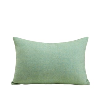 housse de coussin  100% laine chinée - Madura - Chiné mentholé