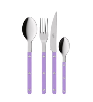 Ménagère 24 pièces, Bistrot - Sabre - Mauve