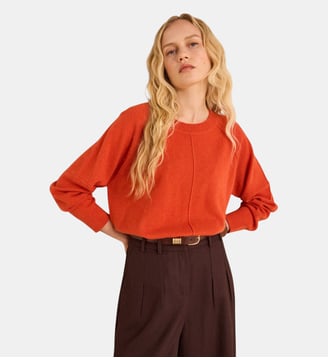 Pull À Manches Longues En Cachemire Ary - Maison 123 - Paprika