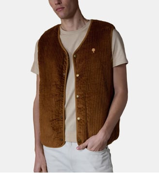 Gilet sans manches coton ESTEREL - Faguo - Camel