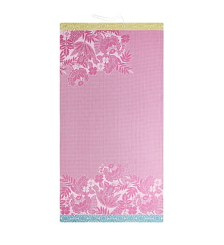 Drap de plage Barbarde 100% coton - Le Jacquard Francais - Rose grenadine