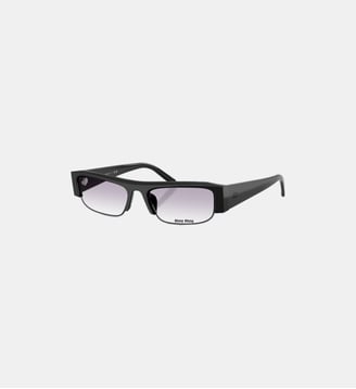 Lunettes de soleil Rectangulaire MU B07S - Miu Miu - Noir