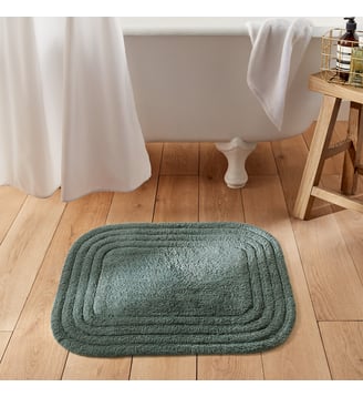 Tapis de bain coton recyclé tufté La Redoute Interieurs