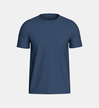 T-shirt manches courtes en Coton Lyocell - Impetus - Bleu