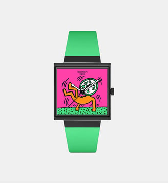 Montre What if Rose SO34Z102 - Swatch - Noir