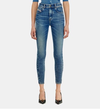 Skinny Jeans High Waist 1984 Slandy-High - Diesel - Bleu moyen