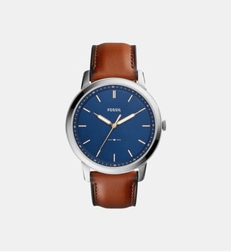 Montre The minimalist Bleu FS5304 - Fossil - Argenté