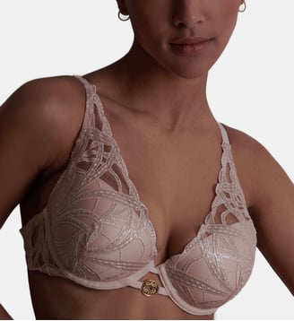 Soutien gorge Plunge foulard - Aubade - Beige